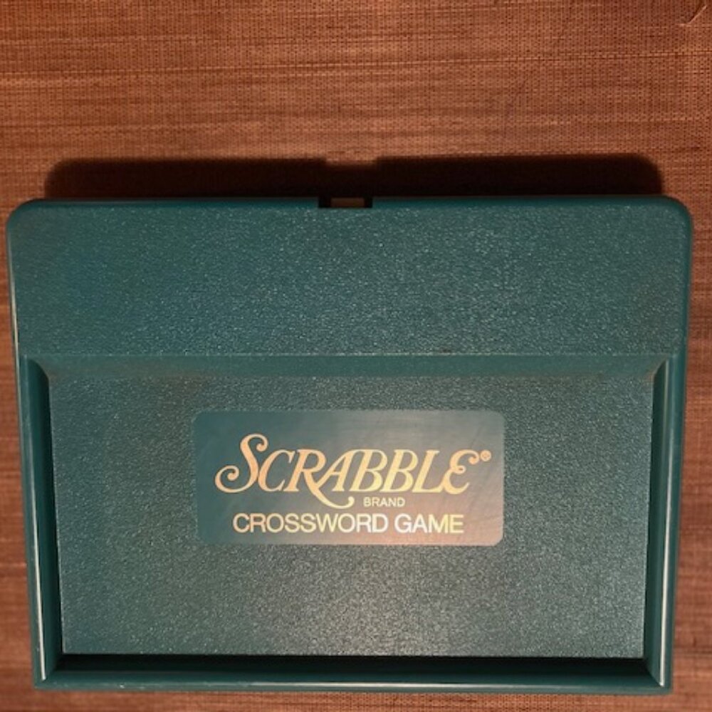 Vintage Scrabble Travel Edition Crossword Game 1977 Wooden Pieces  used